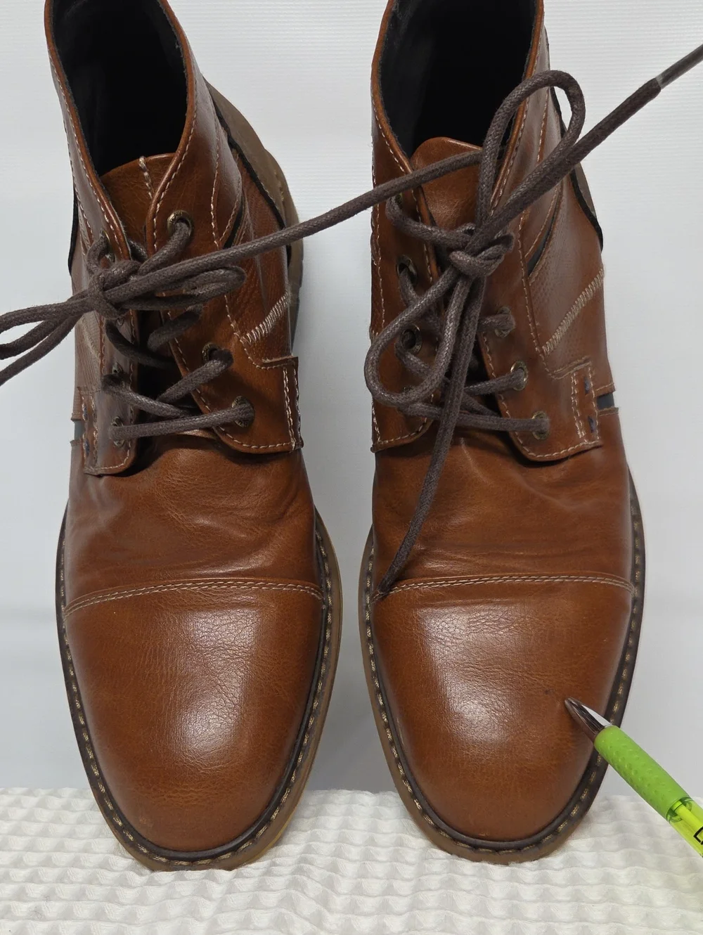 Restoration Brown Chukka Style Lace-Up Boots Men's Size 8.5